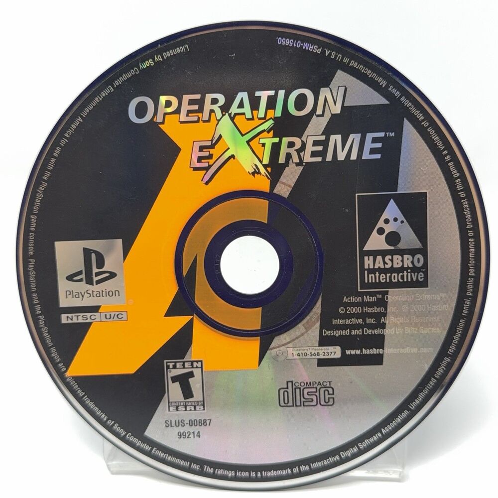 Action Man Operation Extreme PlayStation 1 PS1 2000 Disc Only Refurbished Tested